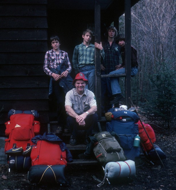 The gang at the Winter camp, late 70's