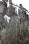 Reaching the final ice smear after 80' of dry tooling