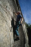 John near the second bolt of Chronic Fixation at the King Wall