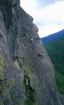 Chris and Simon on the top of the ramp on the Diagonal, Wallface