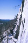 Chris and Joe attempting a line left of Goat's Foot 