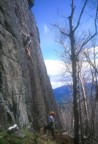 A nice face climb at the Courthouse