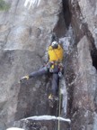 Series 1: Jeremy climbs Not Likely, an alternative finish to Lilith that climbs a free hanging dagger that drips from an off-width chimney