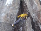 Series 2: Jeremy climbs Not Likely, an alternative finish to Lilith that climbs a free hanging dagger that drips from an off-width chimney