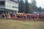 Start of the "24-Hours in the Adirondacks" mountain bike race