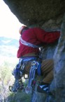 Will traversing into the base of the Eternity crack; we bailed here due to wetness