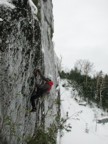 Cranking through the initial overhanging crack