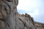 Sweet face climbing with high steps