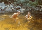 Jim and Tracy take a refreshing dip in Frye Brook