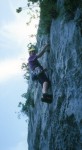 Sport climbing on great limestone