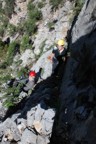 Tommy and Colin gearing up at the base of the spire