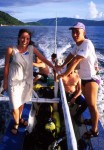 Martin and Lucie on the dive boat