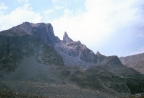 The Bear's Tooth, up close and personal after 9 miles of approach