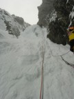 Unknown Italian climbers attempting to pass