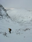 Descending from the col back into the valley