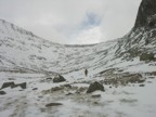 Descending from the col back into the valley