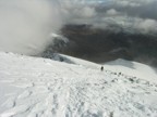 Descending the Ben toward the Red Burn area