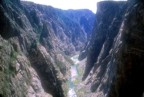 Looking upstream from Russian Arete, near the top of the route