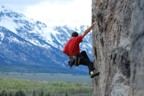 Steep, polished limestone at Blacktail Butte