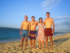 Sunset at Puka Beach; for some reason, this beach seems always empty