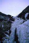 Looking up at the 4th pitch with a cool mixed chimney on the left