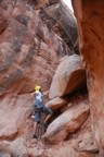 Starting up the third pitch easy chimney