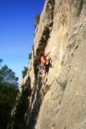 Ian posing on another 6a+