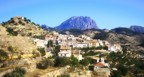 The village of Sella with the Puig Campana in the background