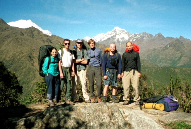 Group on day 3 of the Inca Trail
