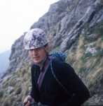 Jim descending the Sella Towers