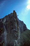 Simon rapping off the second spire