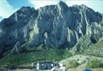 View of the cliffs from the camp site