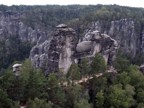 The Locomotive crag seen from the top of Honigstein