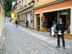 Standing in front of the second Bergsport Arnold store, this one in Bad Schandau