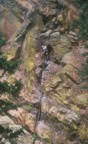 Placing gear into the crux crack