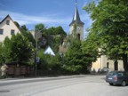 The small town of Hartenstein with several crags nearby