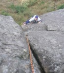 Eric following the first pitch of Catastrophe