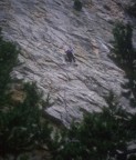 Face climbing on the Maze, a long bolted line on Monitor Rock