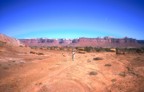 Lucie walks the mesa above the valley floor; this area is very pristine, quiet, and beautiful