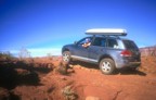 Some rough 4X4 driving on Davis Canyon Road leads into the South Six Shooter valley