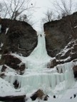 The climb as seen from the streambed