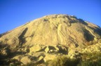 El Yelmo at sunset; this south face has in excess of 50 multi-pitch routes