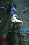 Bouldering on Moss Island