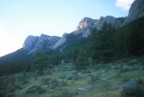 Lumpy Ridge, as seen from the hiking trail