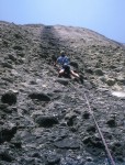 Jim attempting a harder route (VIII+)