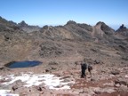 On the endless slog up to the Austrian Hut, Lucie begins to feel sick