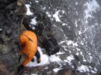 Jim sets an anchor to wait out the storm