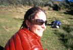 Lucie at the trailhead of the Chagoria Route