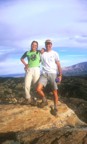 Jim and Lucie on the ridge at Windy Point