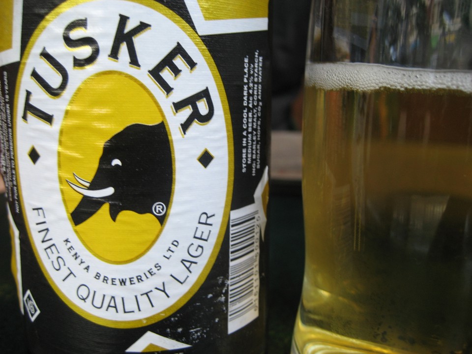 Tusker beer, local Kenyan beer